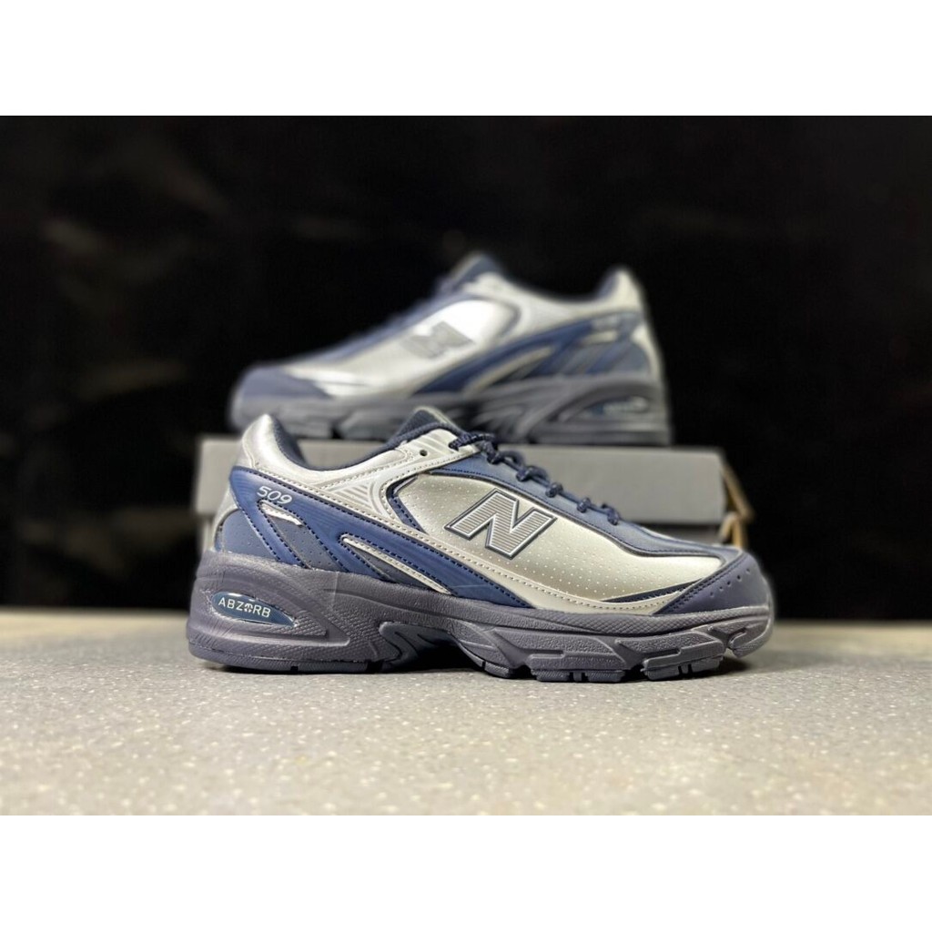 New Balance NB 509 U509NE รองเท้าวิ่งจ๊อกกิ้งที่สะดวกสบายและทนต่อการสึกหรออเนกประสงค์สีน้ําเงินขายร้