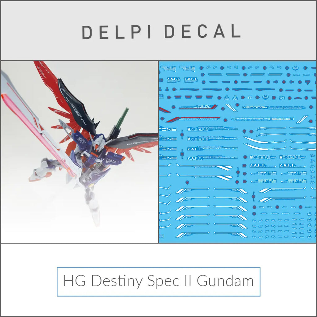 Delpi Decal (ดีคอลน้ำ) HG Destiny Spec II