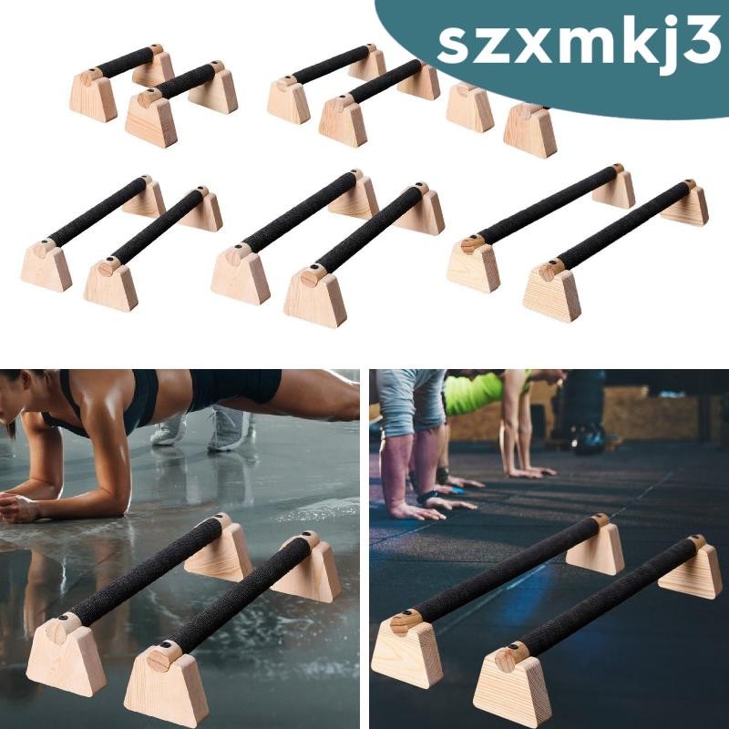 [Szxmkj3] 2x Push Up Bar Push Up Stand Non-slip - strength Training Stable Parallet Bar สําหรับฟิตเน