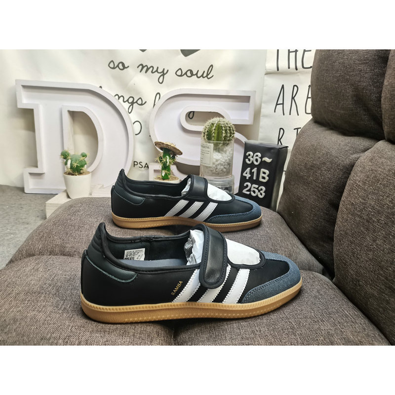 รองเท้าผ้าใบ Samba Jane Leather Flat - Casual Men & Womens JQ6445!!