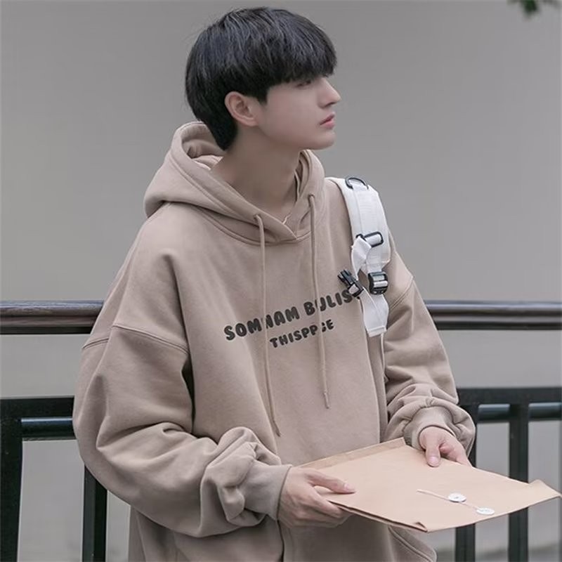 COD 2025 Men's Hoodie Fleece Lined Thickened Winter Ins Trend Brand Klein Blue Jacket Autumn Winter 