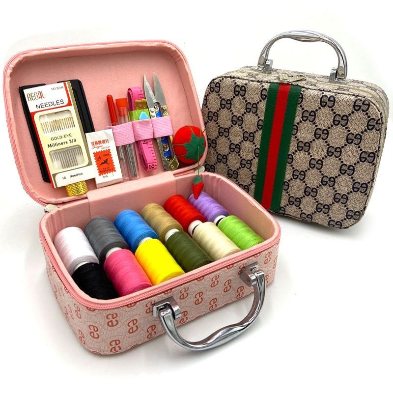 针线盒套装家用针线包便携缝纫针线结实收纳多功能缝补针线百宝箱Sewing box set household sewing kit portable sewing needle20250929