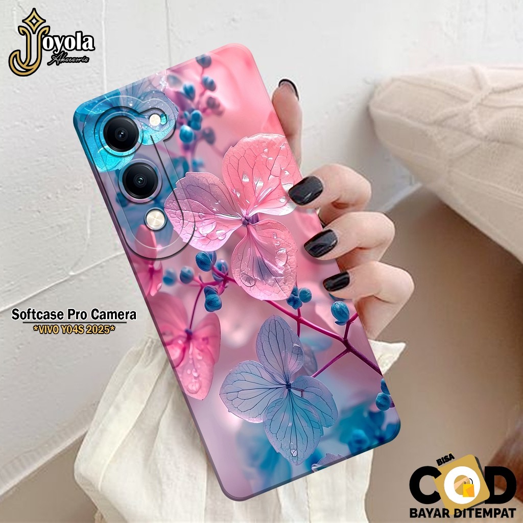 เคส HP ล่าสุด VIVO Y04S 2025 - เคสดอกไม้แฟชั่น - เคส VIVO Y04S 2025 Softcase - กล้อง Pro - เคส VIVO 