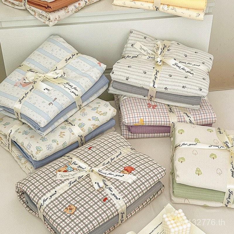 ชุดผ้าฝ้ายนุ่มนวล 4 ชิ้น สไตล์ดั้งเดิมปี 2025 W6C8