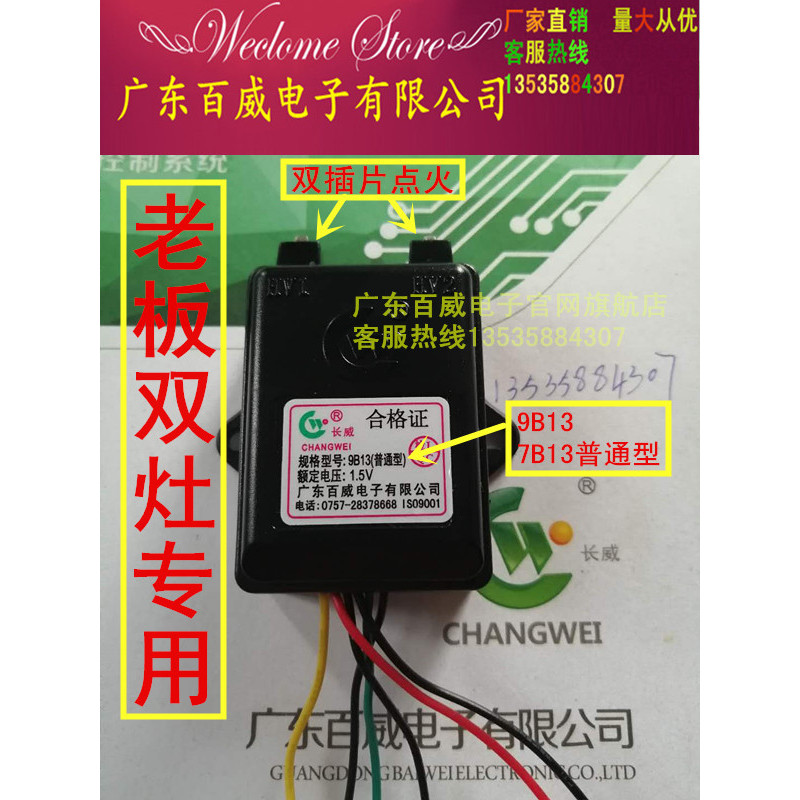 ที่ได้รับอนุญาตอย่างเป็นทางการ Budweiser ของแท้ 1.5V เตาคู่ Boss 7B13,7G05,9B13,9B14 Igniter หกสาย