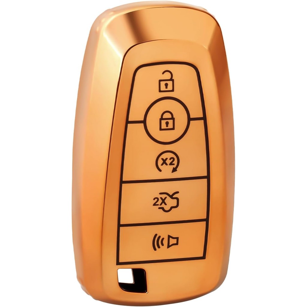 สําหรับ Ford Key Fob Cover, Soft TPU Key ป้องกัน Fit Ford 2017 Fusion F150 F250 F350 F450 Mustang Ma