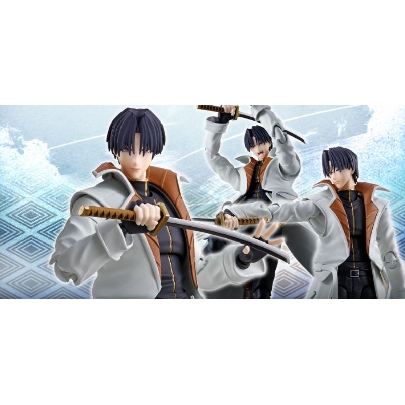NEW​ Aoshi Shinomori Rurouni Kenshin SHF S.H.Figuarts Figuarts Bandai ซามูไรพเนจร