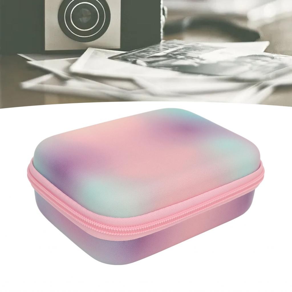 Sxhlseller เคสแข็งสีสันสดใส Insta Camera เข้ากันได้กับ Mini E VO สําหรับ Link 2 เครื่องพิมพ์ฝุ่น Uni