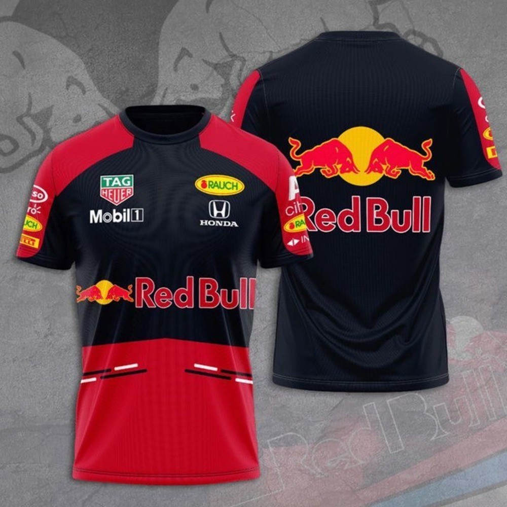 Red Bull Formula 1 เสื้อยืดผู้หญิงผู้ชาย
