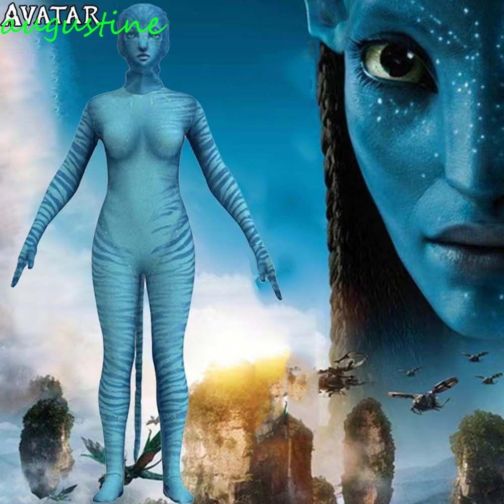 AUGUSTINE Avatar Jumpsuit ชุดคอสเพลย์ 3D สําหรับผู้หญิงจากภาพยนตร์ Avatar The Way of Water