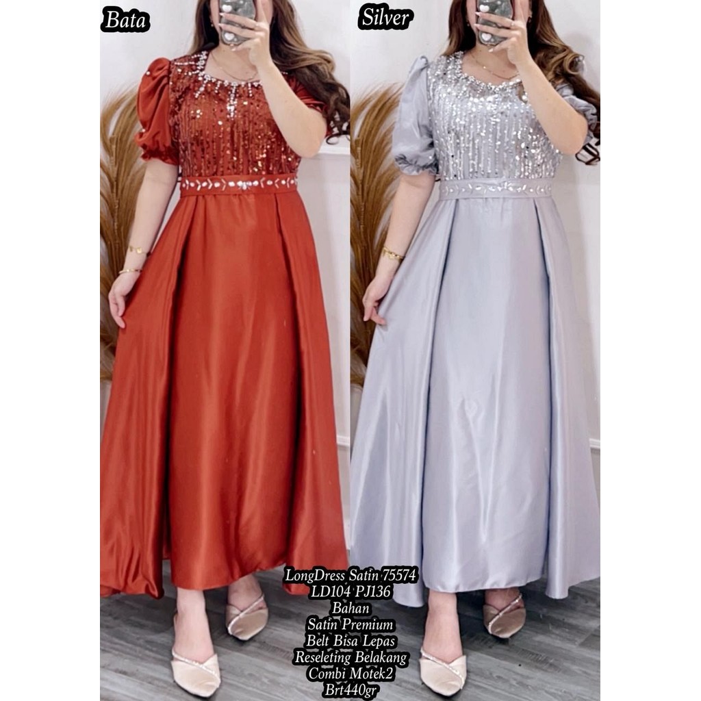 LONG DRESS SATIN 75574 440GRAM BESTSELLER