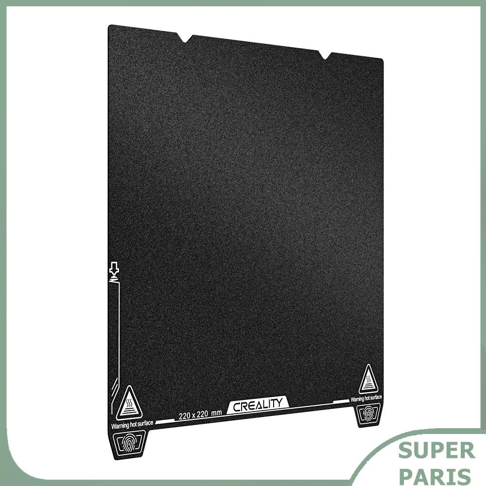 Superparis Creality Build Plate Pet Glossy + PEI Bed Bed Sket Phantom Platform กระดานสปริงสปริงสำหรับ Ender-3 S1/Ender-3 S1 Pro/Ender-5 V3/Ender-3 V3 SE/Ender-3 Ke-ไม่มีฐานแม่เหล็ก