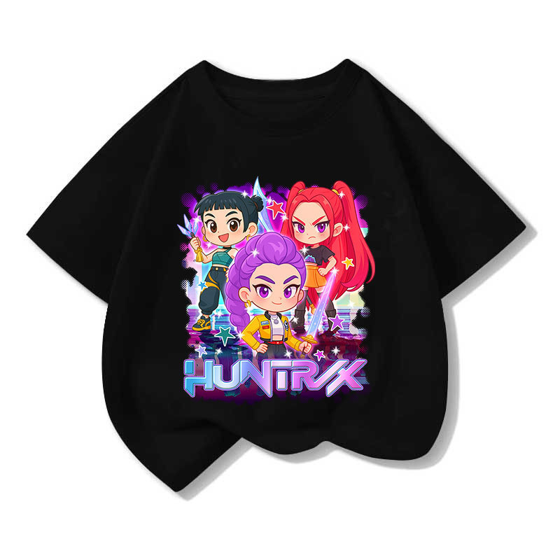 เสื้อยืดแขนสั้นคอกลม วิทเชอร์ฮันเตอร์ส KPOP ทำจากผ้าฝ้ายแท้ - รูปที่ 4