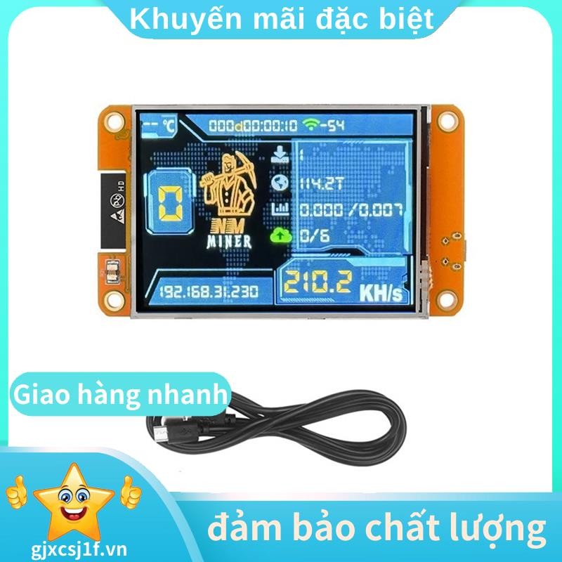 NMMiner NerdMiner 235KH/S Harshrate Bitcoin Crypto Solo Miner 2.8 นิ้วจอแสดงผลอัจฉริยะอัพเกรด NerdMi