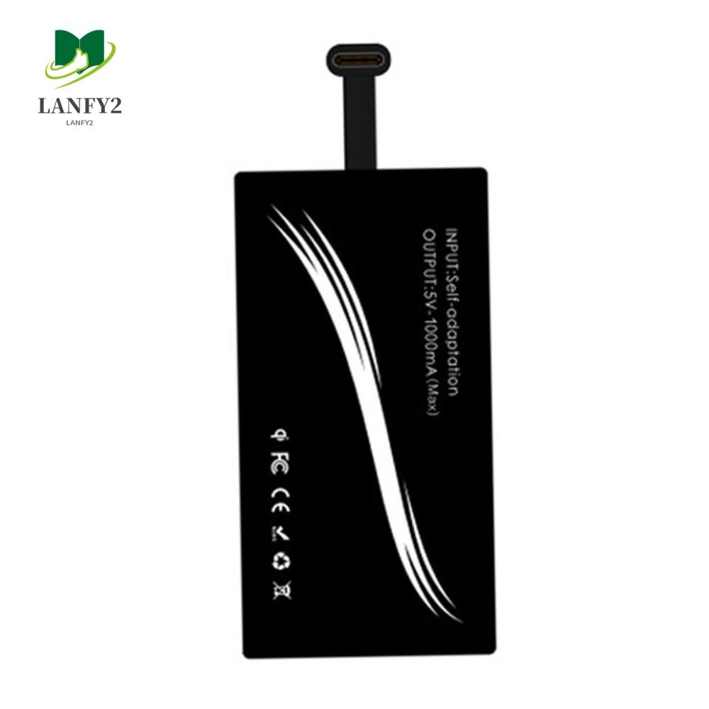 ALANFY Wireless Charger Receiver Universal สําหรับโทรศัพท์ Type-C Induction Patch อะแดปเตอร์ชาร์จ Fast อุปกรณ์เสริมโทรศัพท์ Type C แท่นชาร์จ