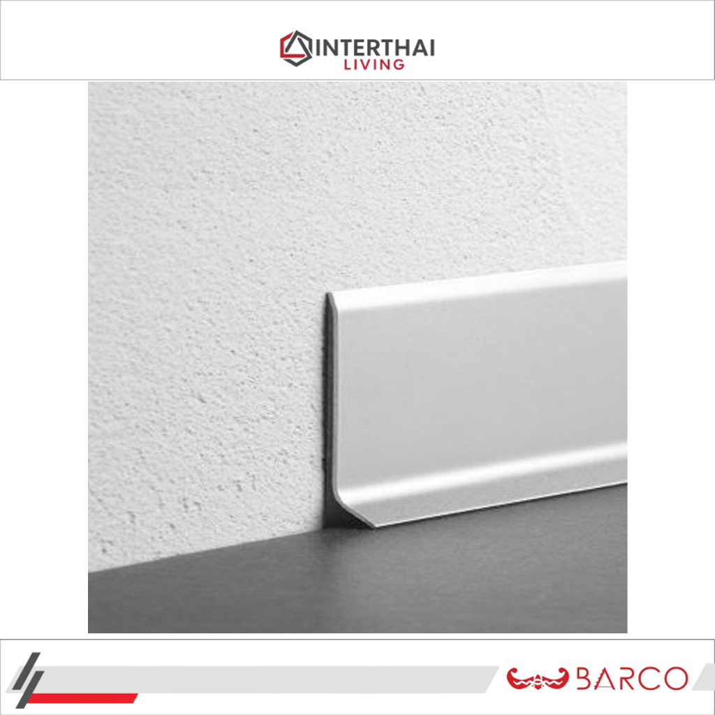 BARCO บัวพื้นอลูมิเนียม 40 มิล 80 มิล ยาว 2 เมตร