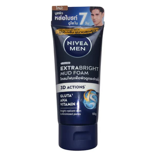 นีเวีย เมน มัดโฟมล้างหน้า เอ็กซ์ตร้า ไวท์ โฟม 150 กรัม พร้อมจัดส่ง NIVEA Men Extra White Foam 150 g