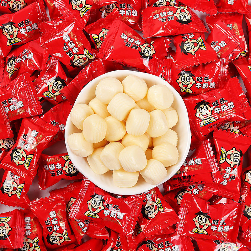 2025新款旺仔牛奶糖1000g喜糖散装旺旺软糖糖果小零食年货结婚招待Wang Zi milk sugar 1000g Xi Tang bulk Wang20251007