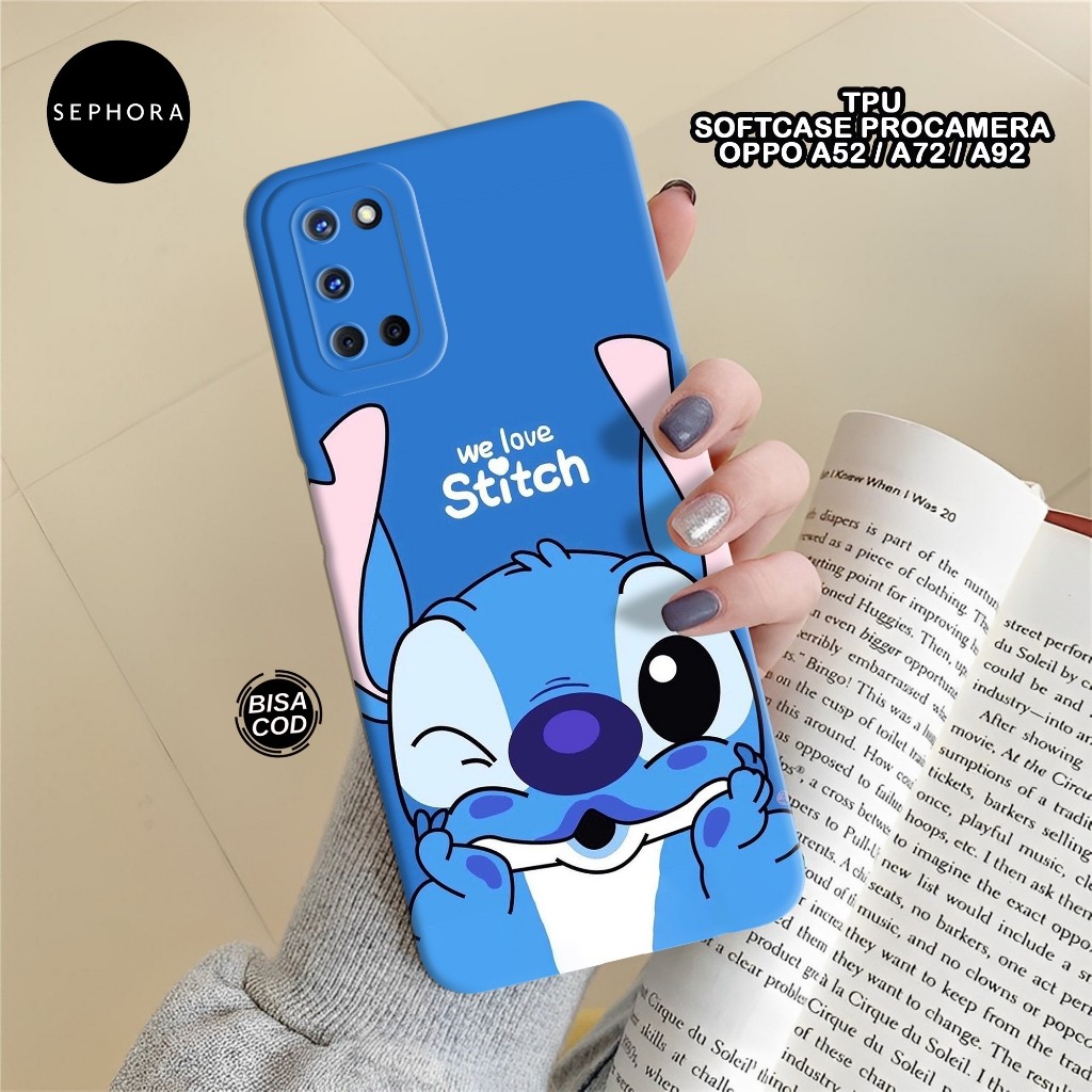 เคส HP OPPO A52/A72/A92 Softcase - เคสแฟชั่น Stitch - OPPO A52/A72/A92 - เคสกล้อง Pro - เคส OPPO A52