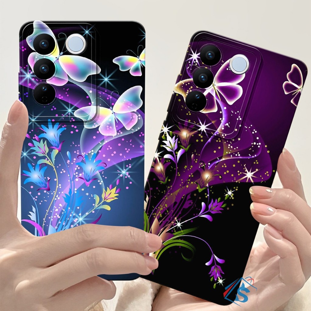 HP [SHARK CASE] Softcase Vivo V27E V27 V25 V25 PRO V25E V21 V21E V23E V23 5G Y75 5G T1 5G V15 PRO Co