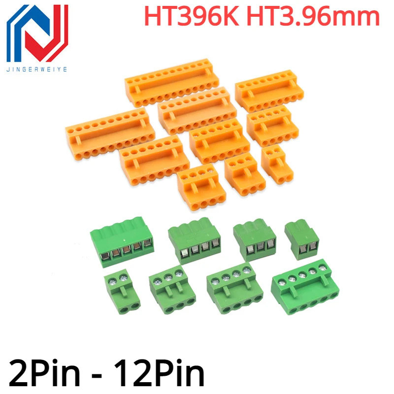 5 ชิ้น HT3.96K 3.96 มม.2 P/3 P/4 P/5 P/6 P/7 P/8 P Pluggable Through Hole Terminal 300V 10A HT396K P