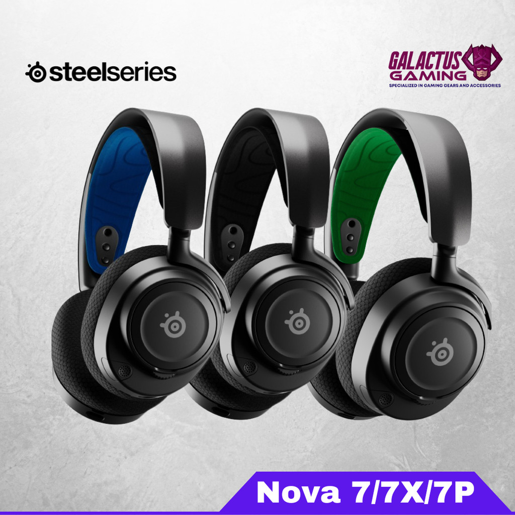 SteelSeries Arctis Nova 7 7P 7X ชุดหูฟังสําหรับเล่นเกมไร้สาย 2.4GHz + หูฟังบลูทูธ