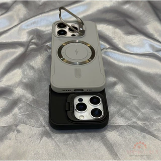 [พร้อมสายคล้อง] for เคสไอโฟน 13 14 11 15 16 17 pro max เคส iphone 12 13 14 15Promax เคสโทรศัพท์มือถือแบบมีวงเล็บแม่เหล็ก
