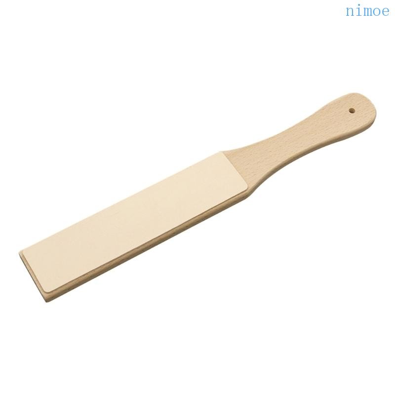 Nio Leather Strop แผ่นขัด 2 ด้านงานไม้ Stropping Paddle Block สําหรับ Sharpening Honing Woodcarving