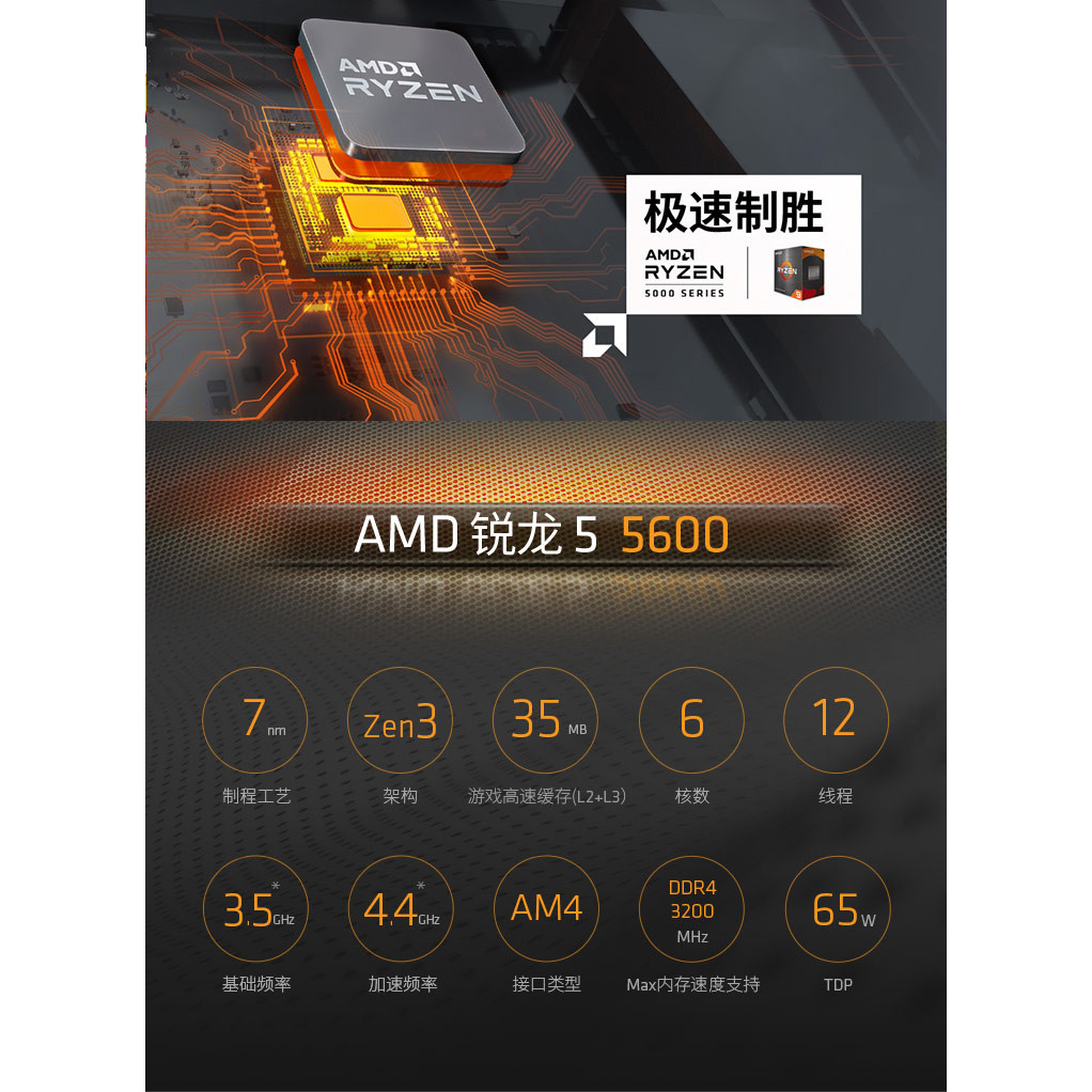 AMD ยี่ห้อใหม่ Sharp Dragon R5 CPU 5500 5600 5700X ชนิดบรรจุกล่องพร้อมชุดเมนบอร์ด MSI Asus