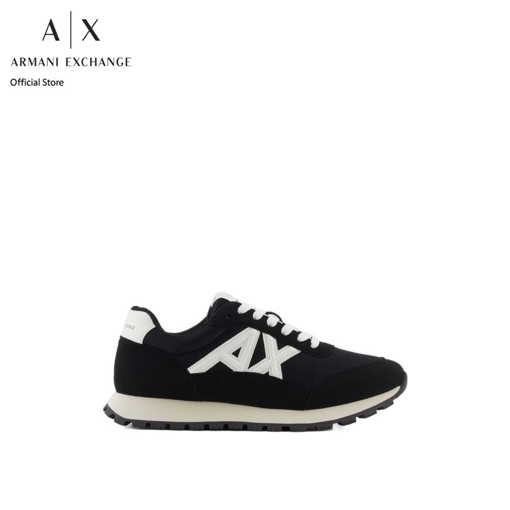 Armani Exchange รองเท้าผ้าใบผู้ชาย รุ่น XM001960-AF19388-MC024 - สีดำ