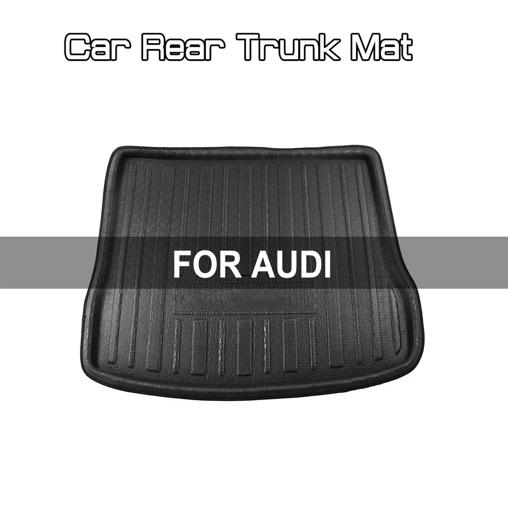 สําหรับ AUDI A1 A3 A4 A4L A5 A6 A6L Q7 Q5 Q3 รถด้านหลัง Trunk Boot Mat แผ่นพื้น Anti Mud พรม Cargo ก