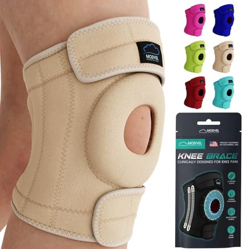 Modvel ELITE อุปกรณ์พยุงเข่าสําหรับผู้ชาย & ผู้หญิง – แผ่นเจล Patella & ตัวกันโคลงด้านข้างสําหรับ AC