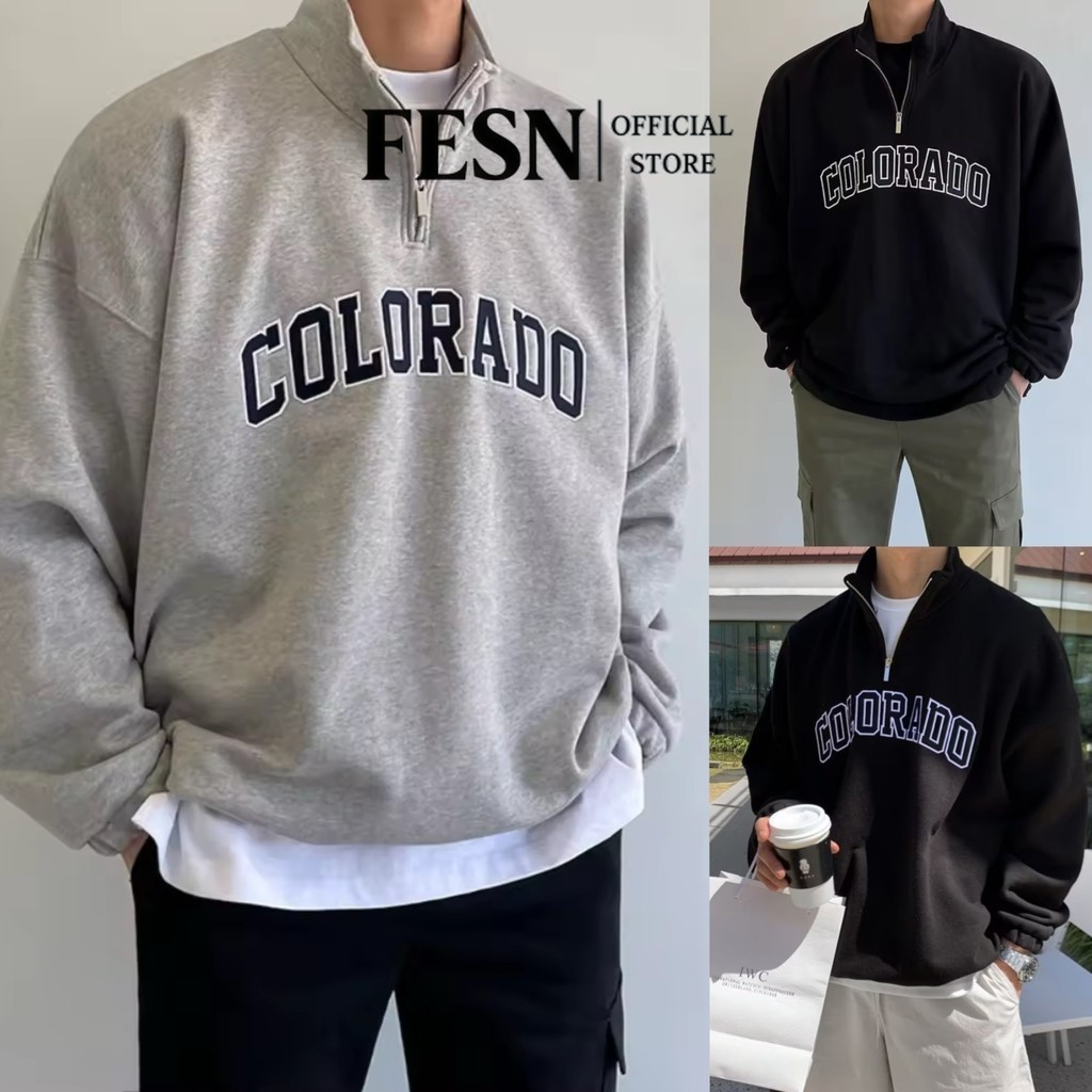 เสื้อแจ็กเก็ตคอเต่า แขนยาว พิมพ์ลายตัวอักษร ทรงหลวม เข้ากับทุกการแต่งกาย สไตล์เกาหลี ฤดูใบไม้ผลิ สําหรับผู้ชาย