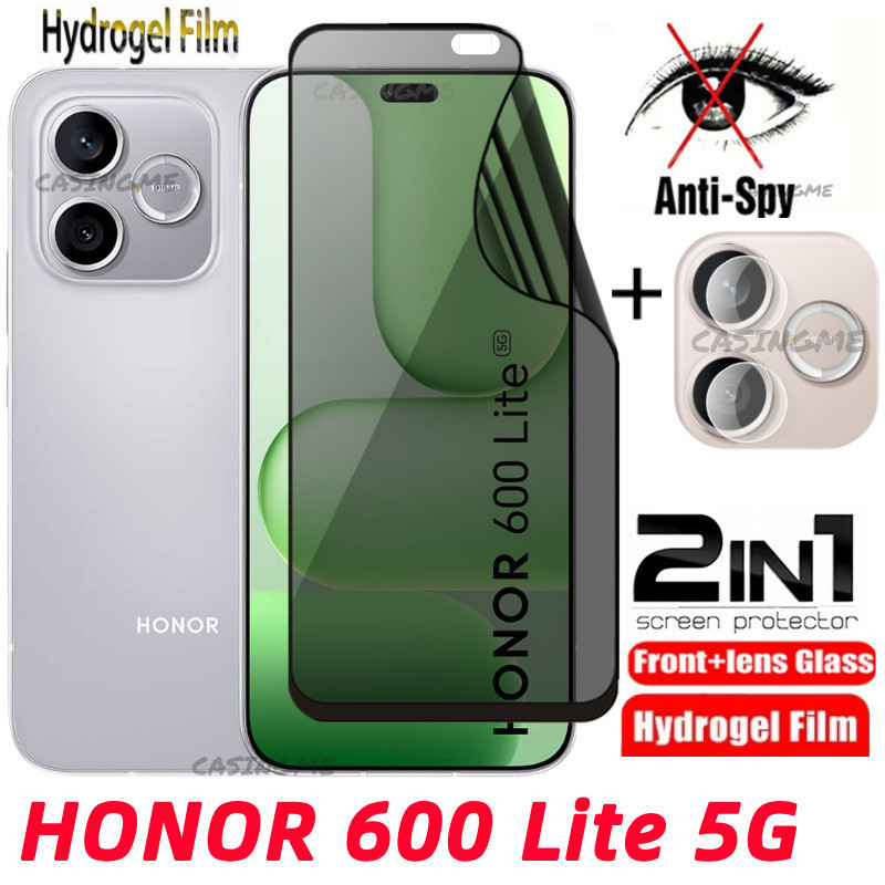 HONOR 600 Lite 2026 Soft Privacy Hydrogel Film Anti-Spy Full Cover Screen Protector Anti Peek Privac