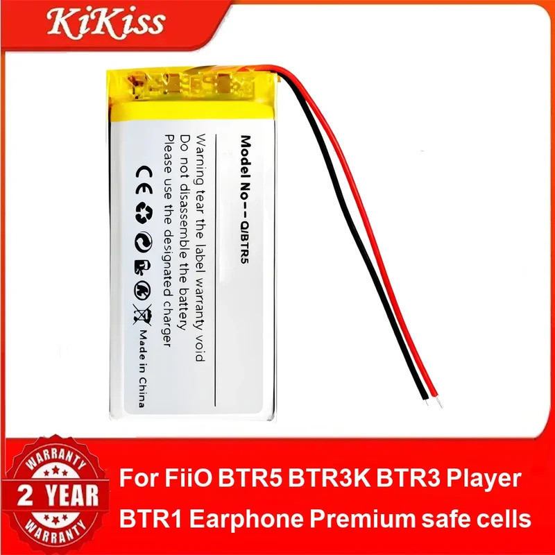 แบตเตอรี่สําหรับ FiiO BTR5 BTR3K BTR3 เครื่องเล่น BTR1 หูฟังพรีเมี่ยมเซลล์ปลอดภัย