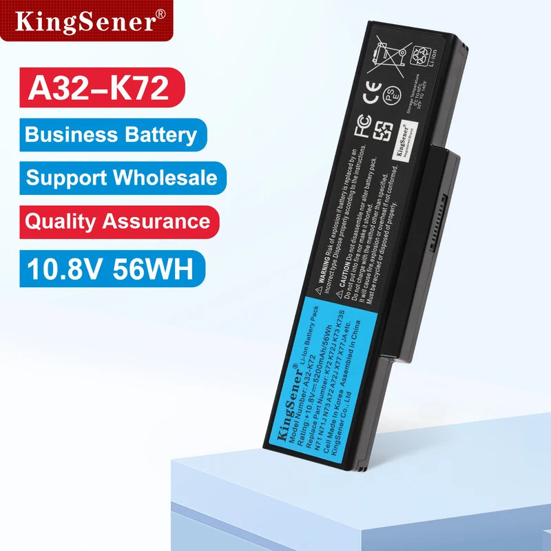 KingSener เกาหลีเซลล์ A32-K72 A32-N71 แบตเตอรี่สําหรับ ASUS K73E N71 N71J N71JA N71JQ N71JV N71V N71