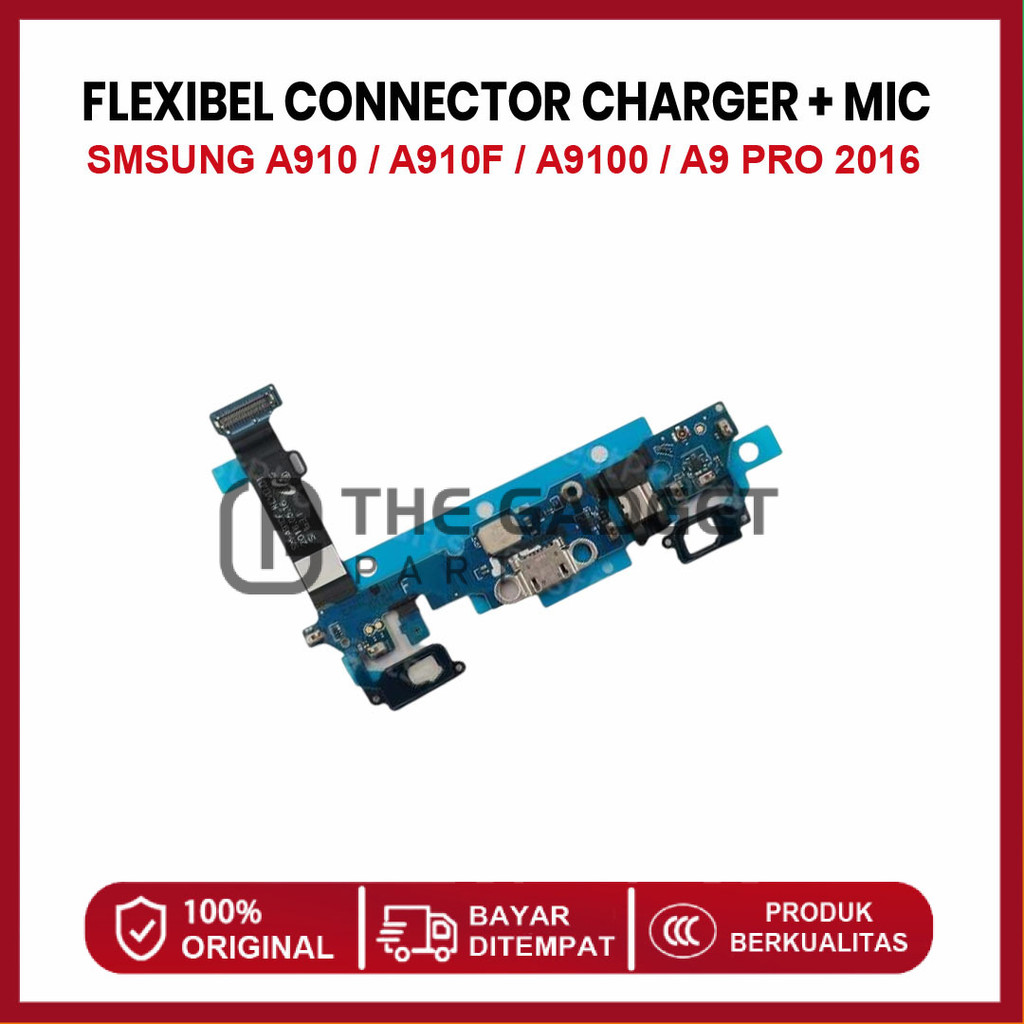 FLEXIBLE CONNECTOR CHARGER SMSUNG A910 / A910F / A9100 / A9 PRO 2016 CONNECTOR HANDSFREE + MIC + ปุ่