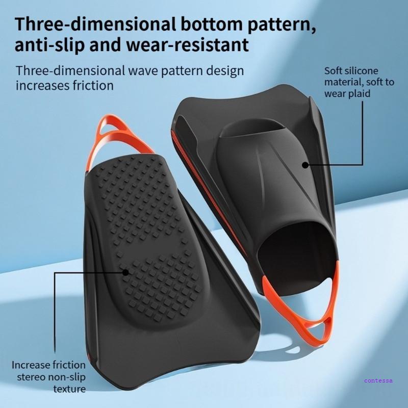 CON Diving Fin ผู้ใหญ่ว่ายน้ําท่องชายหาด Water Fin Flippers รองเท้าดําน้ําดําน้ํา