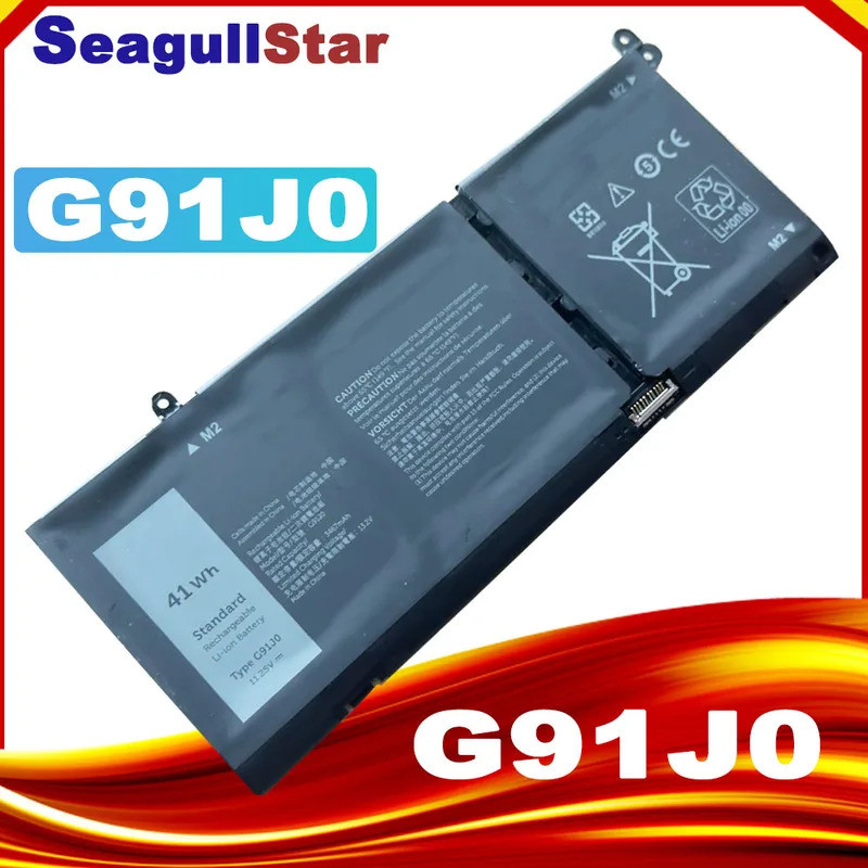 SeagullStar G91J0 แบตเตอรี่ใหม่สําหรับ Latitude 3320 3420 3520 สําหรับ Inspiron 15 3515 3511 3520 54