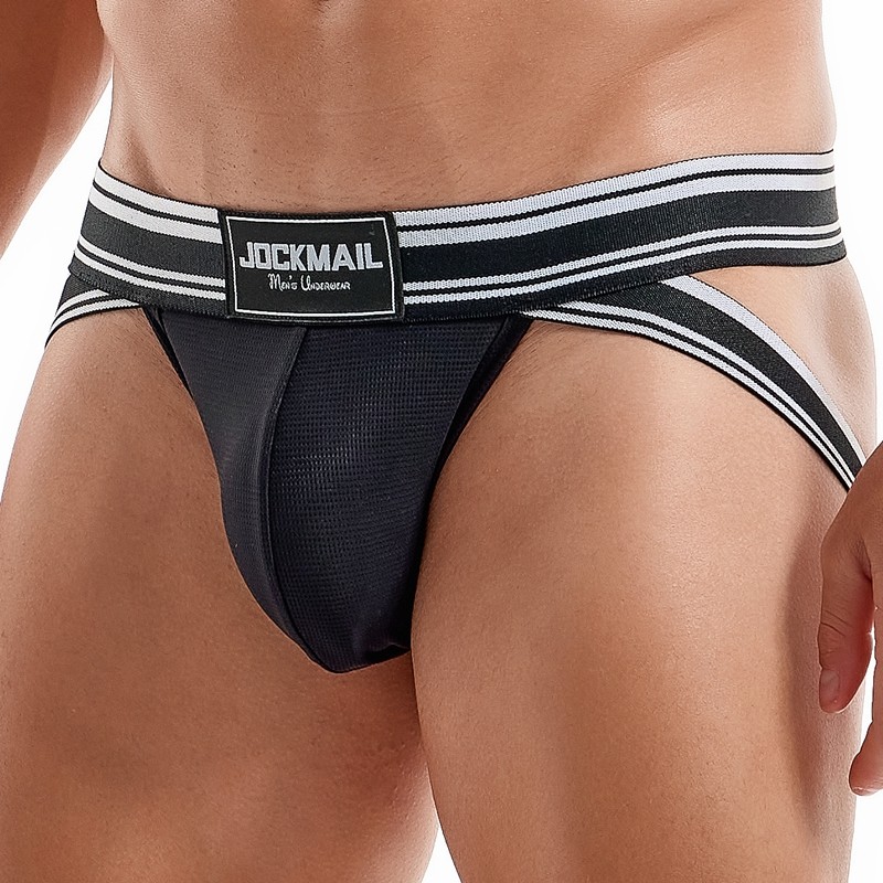แฟชั่นตาข่ายไนลอนระบายอากาศบุรุษ Jockstrap Underpants Calzoncillo Hombre
