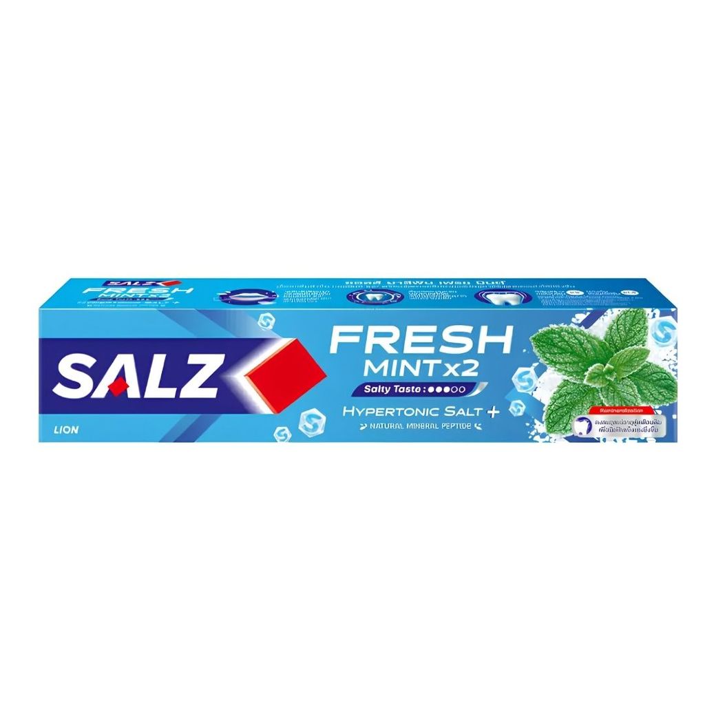 ซอลส์ ยาสีฟันเฟรชนิสมินต์ Salz Fresh Mint Toothpaste 140g.