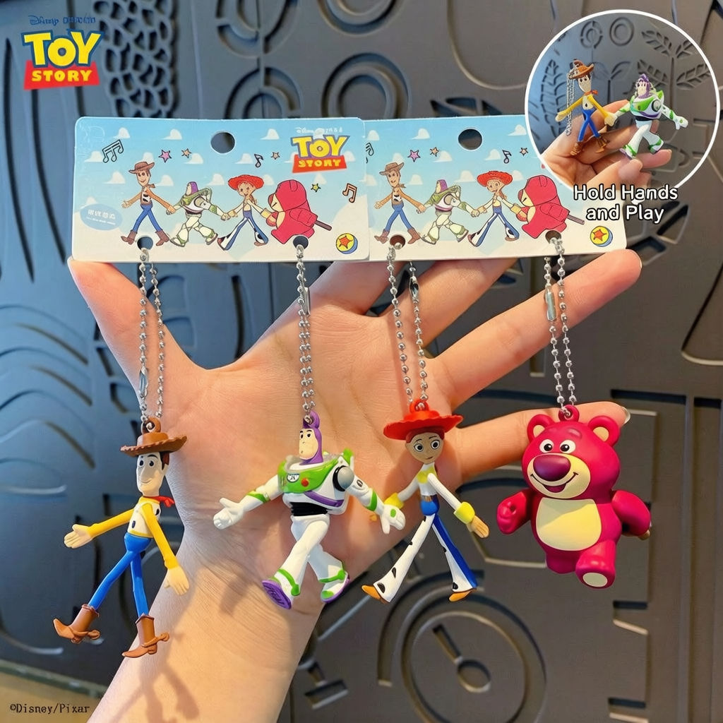 พวงกุญแจมือ Disney Toy Story, Woody Buzz Lightyear JessieLotso Collectible Pend
