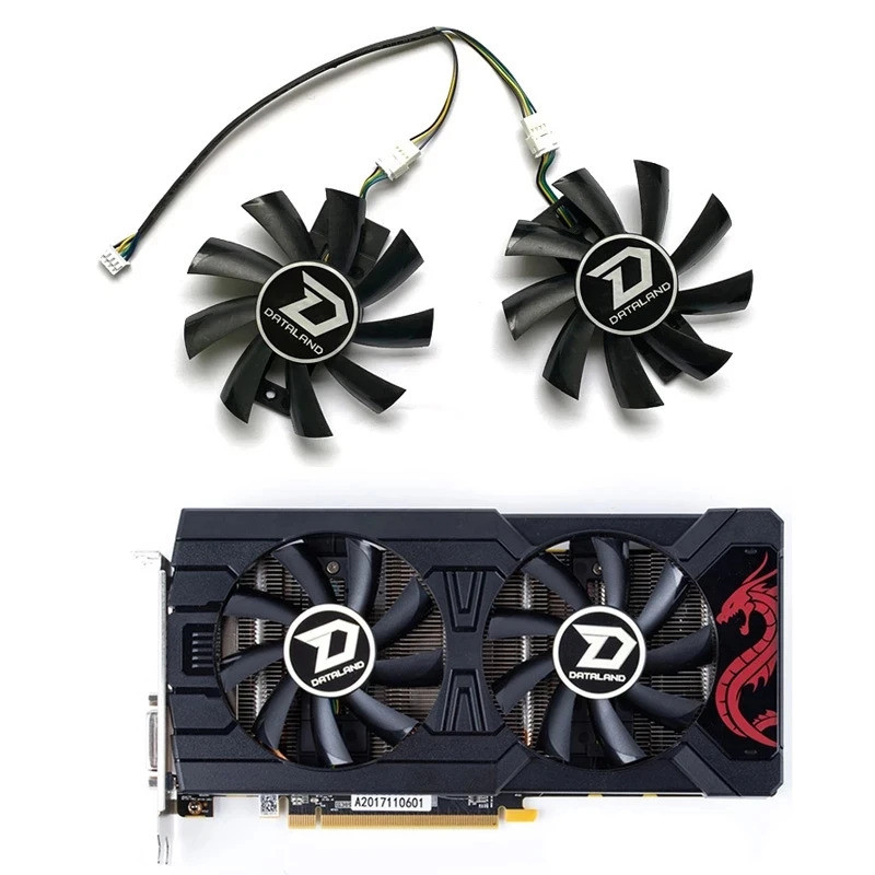 * 2 แพ็ค GA92B2U 85 มม.4PIN Rx 570 Gpu พัดลมสําหรับ Dataland Rx 560 Xt RX570 Rx 580 Powercolor Radeo