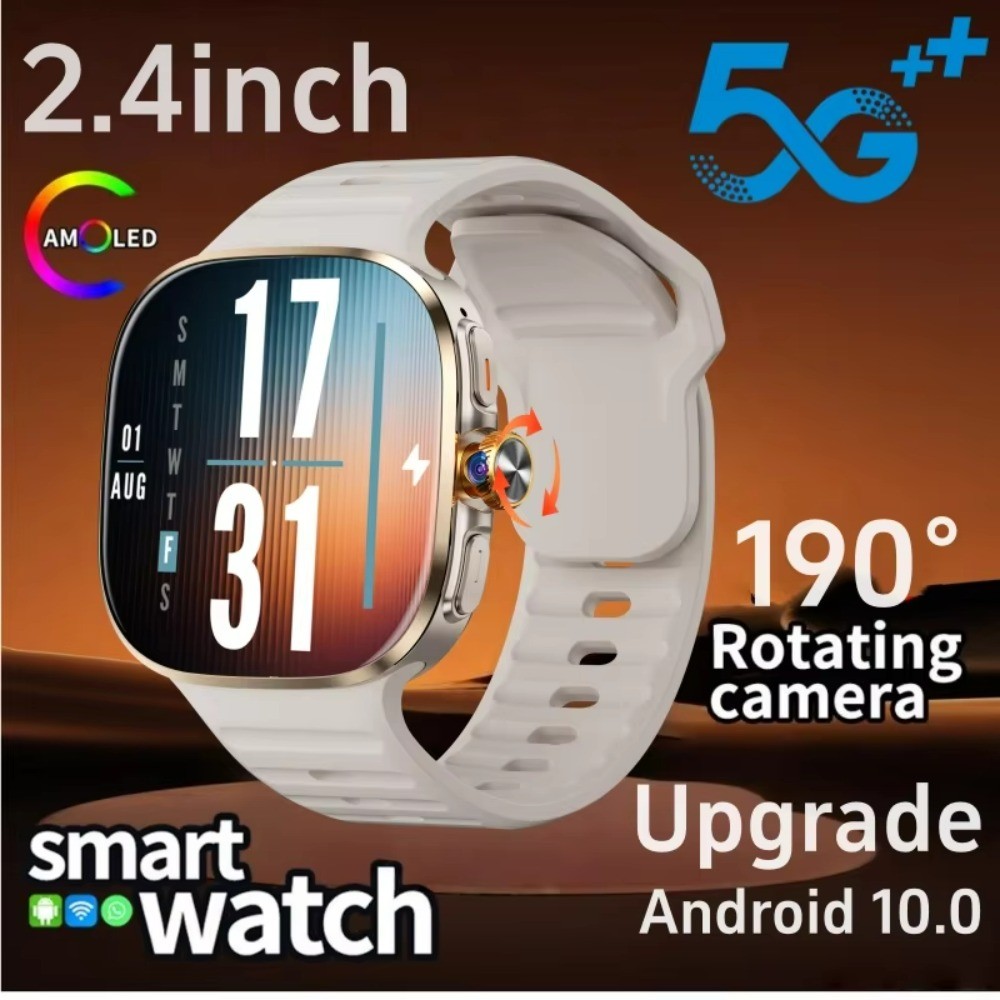 M99 Smartwatch 5G 2.4 นิ้วหน้าจอ Amoled 900W หมุนกล้อง WIFI GPS ตําแหน่งเข็มทิศ NFC บลูทูธสมาร์ทนาฬิ