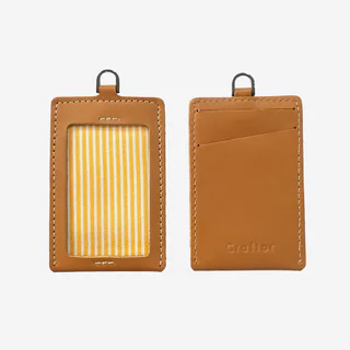 ป้ายใส่บัตรพนักงาน หนังแท้ รุ่น Leather NeckcardHolder - Craftor