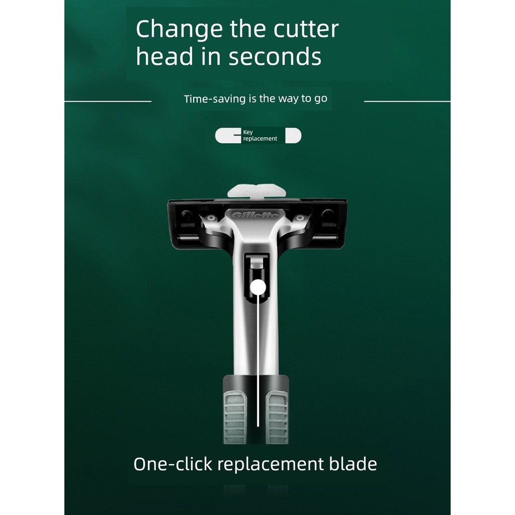 มีดโกนหนวด มีดโกน Gillette Mens Foam มีดโกนสองชั้นของแท้