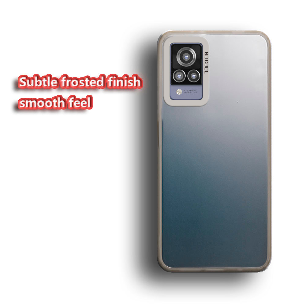สําหรับVivo V21 4G 5G V2050 V2066 V2108 Slim Fitซิลิโคนนุ่มกรณีเลเซอร์เนื้อต้านเชื้อแบคทีเรียกันกระแทกNon-Yellowing