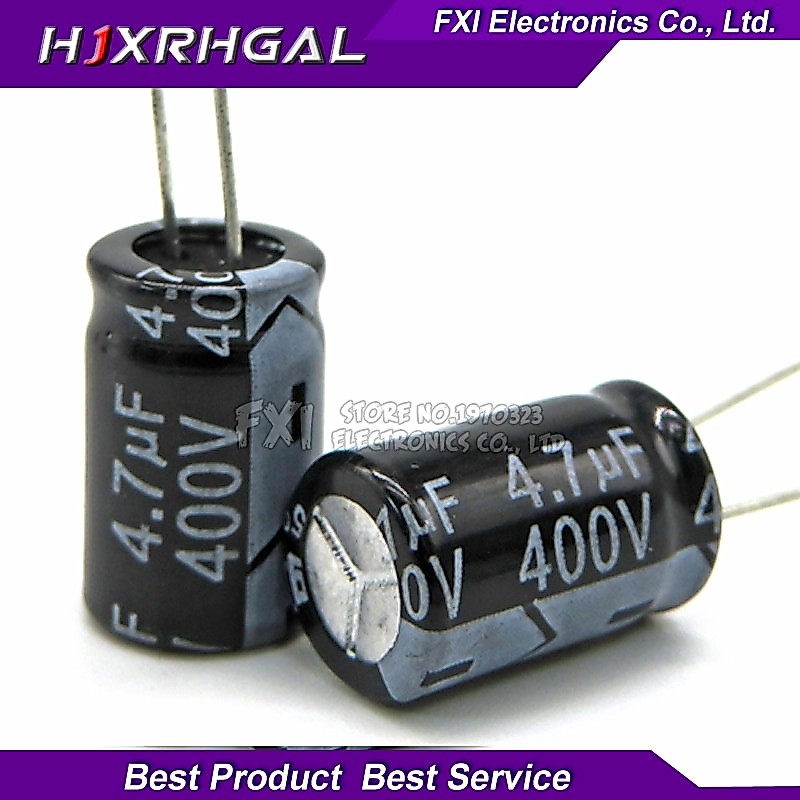 20PCS 400V4.7UF 8*12mm 4.7UF 400V 8*12 Electrolytic capacitor New original