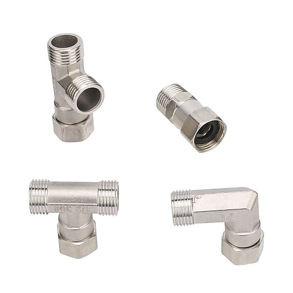 1ชิ้น1/2 "ด้ายชาย/หญิงสแตนเลสหกเหลี่ยมยูเนี่ยนเชื่อมต่อที/ข้อศอก/ตรง/ /ปลั๊กเชื่อมต่อสวนท่อเชื่อมต่อ