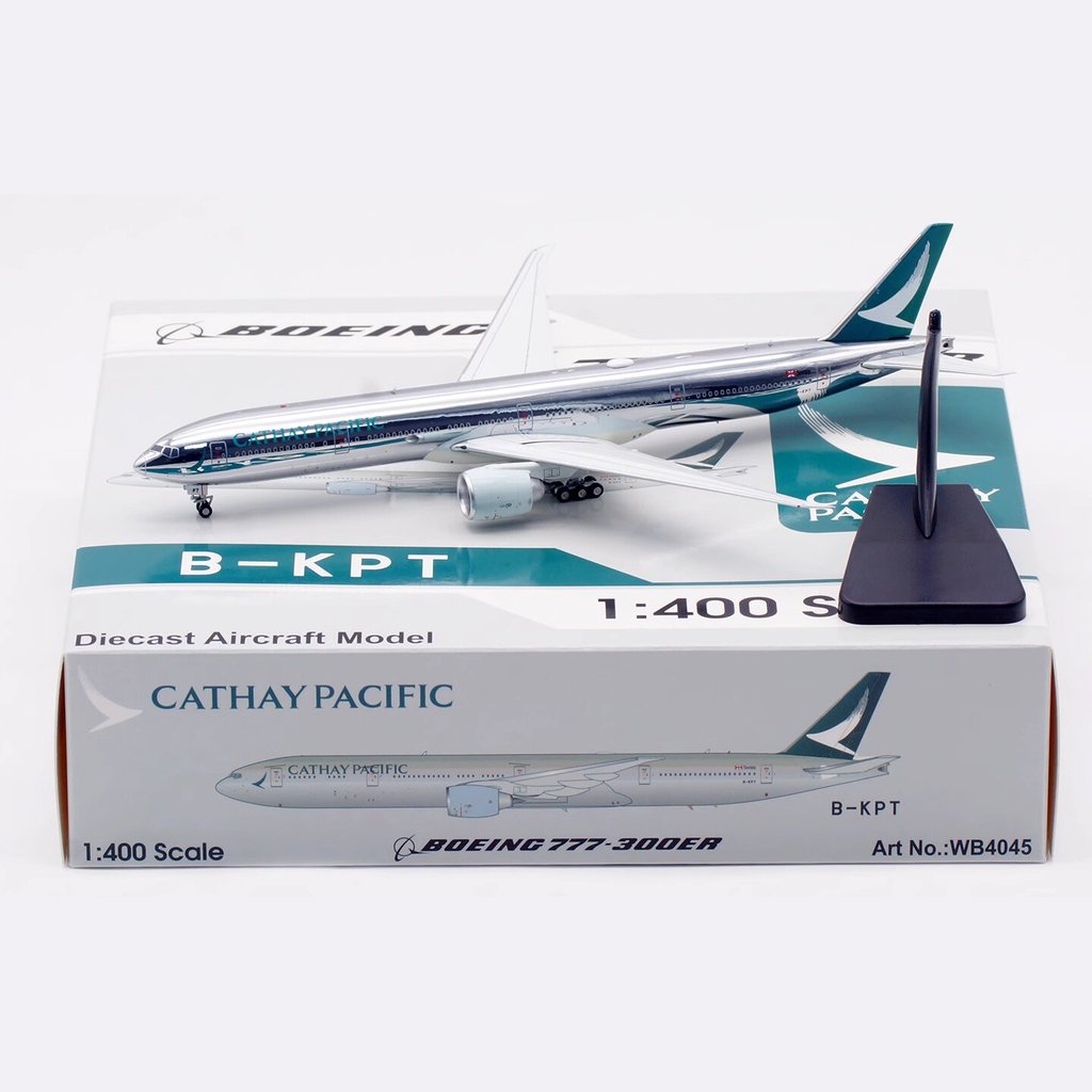 Aviation WB4045 1:400 ค่าย B777-300ER B-KPT 高เก็บเกี่ยว Display บันทึกการขับขี่